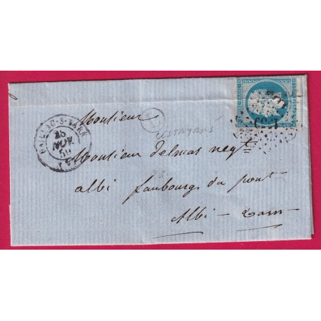N°14 PC 1359 GAILLAC DU TARN BOITE RURALE L CESTAYROLS POUR ALBI TARN LETTRE