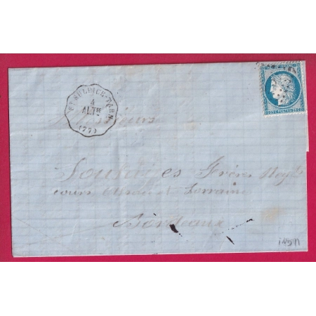 N°60 CONVOYEUR STATION ST SULPICE DU TARN POUR BORDEAUX  LETTRE