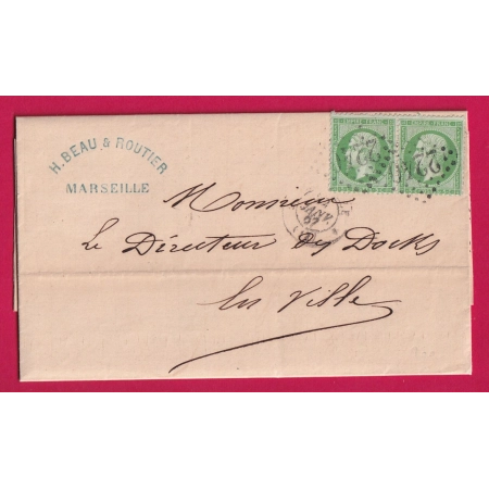 N°20 PAIRE GC 2240 MARSEILLE POUR MARSEILLE LETTRE