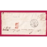N°4 CHERBOURG MANCHE TAXE MANUSCRIT 25 MENTION 8 GRAMMES POUR PARIS 1852 LETTRE