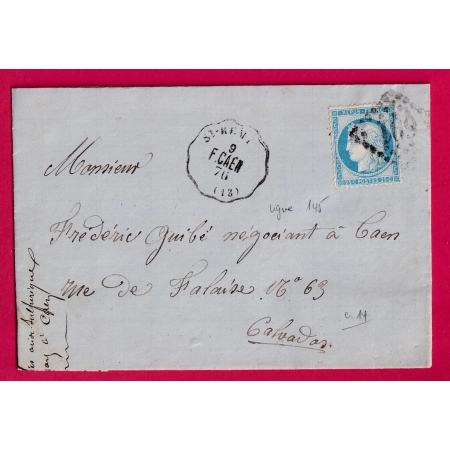 N°60 CONVOYEUR STATION ST REMI CALVADOS POUR CAEN INDICE 14 LETTRE