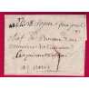 MARQUE 72 ARPAJON SEINE ET OISE POUR PARIS VERS 1794 INDICE 12 LETTRE COVER