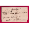 DOUBLE CURSIVE 72 RIS FROMENTEAU SEINE ET OISE 1829 TEXTE DE GRIGNY INDICE 14 POUR PARIS LETTRE