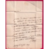 DOUBLE CURSIVE 72 RIS FROMENTEAU SEINE ET OISE 1829 TEXTE DE GRIGNY INDICE 14 POUR PARIS LETTRE