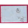 LETTRE DE NEW YORK USA 1861 PAR STEAMER PERSIA TAXE 8 POUR BORDEAUX LETTRE