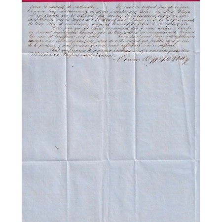 LETTRE DE NEW YORK USA 1861 PAR STEAMER PERSIA TAXE 8 POUR BORDEAUX LETTRE
