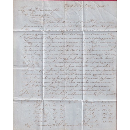 PAQUEBOT POSTE NEVA 1865 COSPOLI CONTANTINOPLE TURQUIE TURKEY POUR MARSEILLE LETTRE