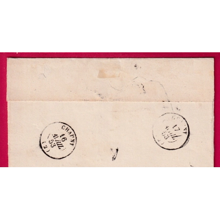 N°10 PC 1713 LIANCOURT OISE POUR SINCENY AISNE LETTRE
