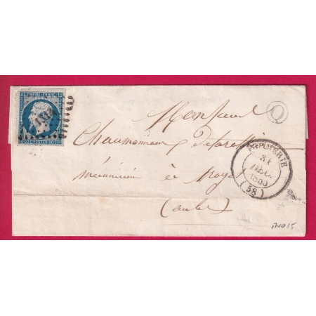 N°14 PC 1314 CAD TYPE 14 FORMERIE OISE POUR TROYE AUBE INDICE 15 LETTRE COVER