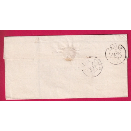 N°14 PC 1314 CAD TYPE 14 FORMERIE OISE POUR TROYE AUBE INDICE 15 LETTRE COVER