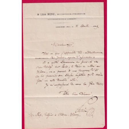 N°29  PC DU GC 2031 LIANCOURT OISE POUR CHATEAU THIERRY AISNE INDICE 14 LETTRE COVER