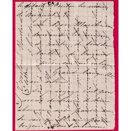 N°60 TOULON VAR 1873 POUR AMIRAL DE SURVILLE CDT 2EME DIV. ESCADRE EVOLUTION FREGATE LA SAVOIE ORAN ALGERIE LETTRE COVER