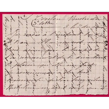 N°60 TOULON VAR 1873 POUR AMIRAL DE SURVILLE CDT 2EME DIV. ESCADRE EVOLUTION FREGATE LA SAVOIE ORAN ALGERIE LETTRE COVER