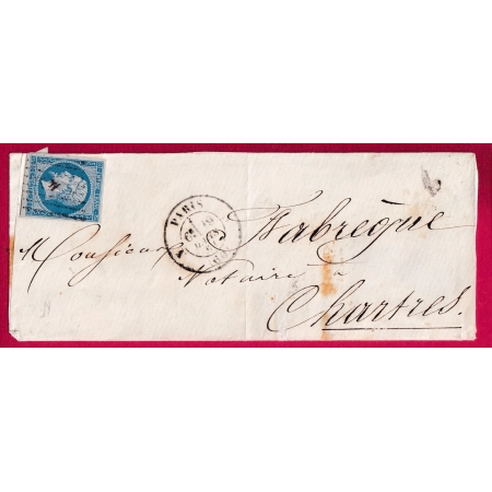 N°14 SUR AZURE PARIS BUREAU N POUR CHARTRES EURE ET LOIRE LETTRE