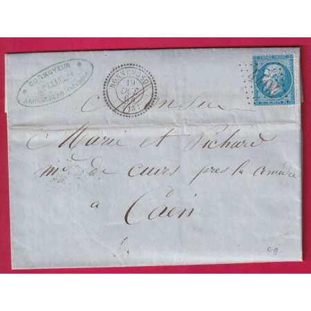 N°22 GC 4404 BONNEBOSQ CALVADOS CAD TYPE 22 POUR CAEN LETTRE