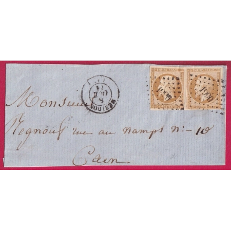 N°13 X2 PC 1990 MEZIDON CALVADOS DEVANT DE LETTRE POUR CAEN LETTRE