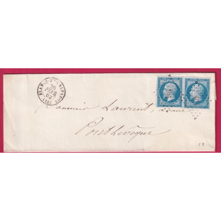 N°14 X2 PC 405 BLANGY DU CALVADOS POUR PONT L'EVEQUE LETTRE