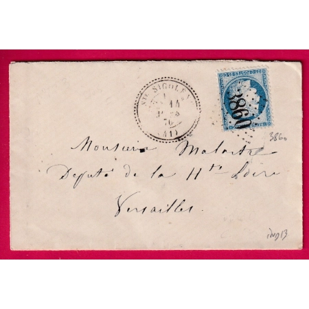 N°60 GC 3860 STE SIGOLENE HAUTE LOIRE CAD TYPE 24 POUR VERSAILLES CHAMBRE DES DEPUTES INDICE 13 LETTRE