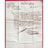 MARQUE 13 LISIEUX EN LILAS CALVADOS 1792 INDICE 14 POUR LE HAVRE SEINE INFERIEURE LETTRE