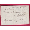 MARQUE 64 BAYONNE BASSES PYRENEES LE MAIRE DE BAYONNE DECES D'UN MILITAIRE VOLTIGEUR LA FERTE SARTHE 1811 LETTRE