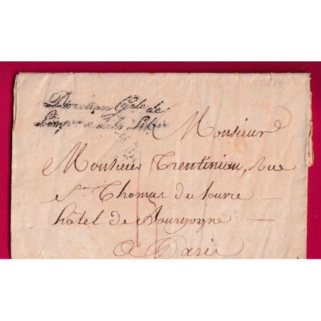FRANCHISE DIRECTION GENERALE IMPRIMERIE ET LIBRAIRIE PARIS 1810 LETTRE