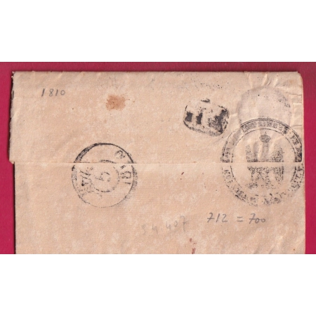 FRANCHISE DIRECTION GENERALE IMPRIMERIE ET LIBRAIRIE PARIS 1810 LETTRE