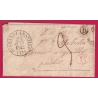 CAD TYPE 13 ST AMANS LA BASTIDE TARN 1842 BOITE RURALE B ROUAIROUX DECIME RURALE POUR GRAULHET LETTRE