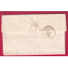 CAD TYPE 15 LISIEUX CALVADOS TAXE LOCALE 1 + CL NOIR BOITE RURALE G GLOS 1844 LETTRE
