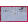 LETTRE DE CUBA HABANA 1866 TAXE 24 TAMPON + TAXE ECHANGE 38 VIA NEW YORK USA POUR PARIS LETTRE