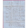 ST PIERRE MARTINIQUE TAXE TAMPON 12 VOIE ANGLAISE 1859 POUR BORDEAUX LETTRE