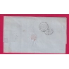 LETTRE DE NEW YORK USA TAXE TAMPON 8 1859 STEAMER AFRICA POUR LA ROCHELLE CARENTE INFERIEURE LETTRE