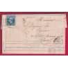 N°14 PC 2427 PEZENAS HERAULT BOITE RURALE B CAZOULS POUR PARIS LETTRE