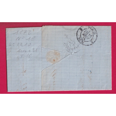 N°31 GC 2210 MARENNES CHARENTE INFERIEURE POUR PARIS LETTRE