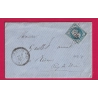 N°29 GC 3789 ST PAL DE MONS HAUTE LOIRE CAD TYPE 22 POUR RIOM PUY DE DOME INDICE 17 LETTRE