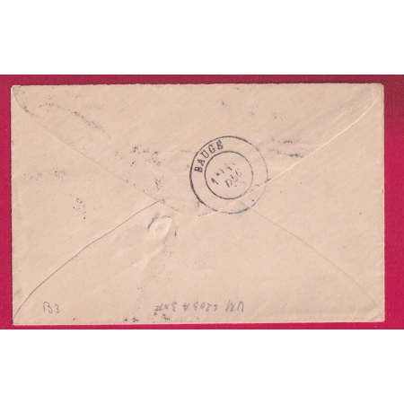 N°60 GC 99 CAD TYPE 18 ANGERS MAINE ET LOIRE POUR BAUGE LETTRE