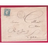 N°60 GC 4577 RETOURNAC HAUTE LOIRE CAD TYPE 17 POUR LYON INDICE 14  LETTRE COVER
