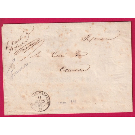 CAD TYPE 15 ST SEVER DE CALVADOS EN FRANCHISE LE CURE DE ST SEVER TEXTE MODIFICATION DE LA MESSE SUITE REVOLUTION 1848