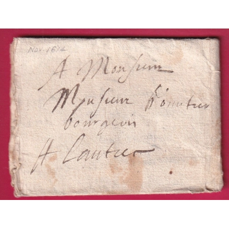 LETTRE DE AUCH GERS 1614 POUR LAUTREC TARN INDICE 20 LETTRE