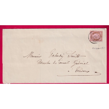 N°58 CAD TYPE 17 AMBRONAY AIN POUR TREVOUX LETTRE