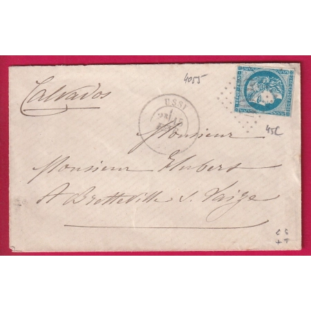 N°45C GC 4055 USSY CALVADOS POUR BRETTEVILLE SUR VAIZE LETTRE