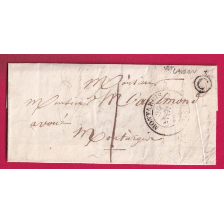 CAD TYPE 14 MONTARGIS LOIRET TAXE LOCALE 1 BOITE RURALE C LADON POUR MONTARGIS LETTRE