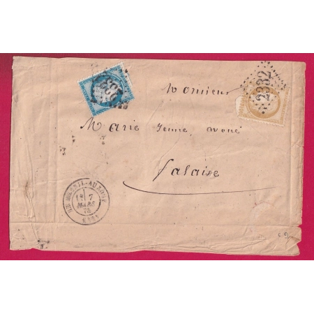 N°55 60 GC 2332 LE MESNIL AUZOUF POUR FALAISE LETTRE