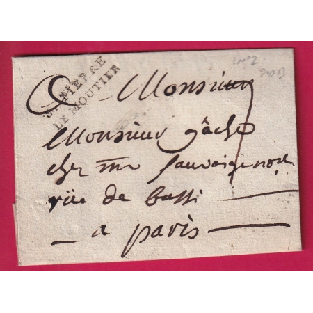 MARQUE ST PIERRE LE MOUTIER NIEVRE LENAIN N°2 POUR PARIS INDICE 13 LETTRE COVER