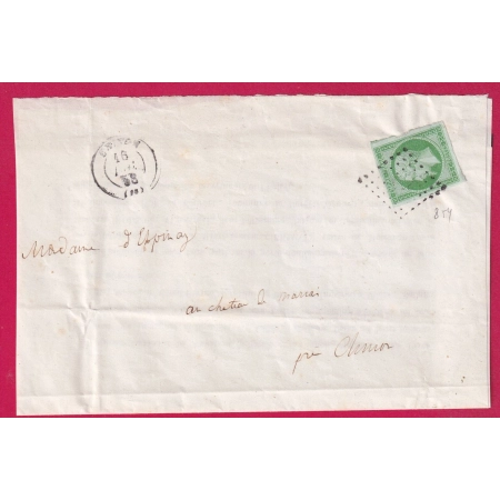 N°12 TTB PC 854 CHINON INDRE ET LOIRE POUR CHINON LETTRE