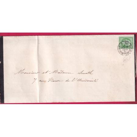 N°20 CAD PARIS R ST DOMque ST GN , 56 POUR PARIS LETTRE COVER