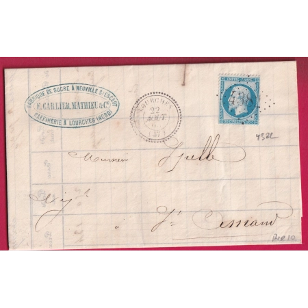 N°22 GC 4382 LOURCHES NORD CAD TYPE 22 POUR ST AMAND INDICE 10  LETTRE