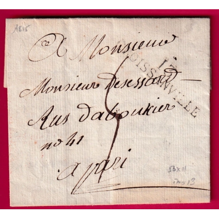 MARQUE 13 CROISSANVILLE CALVADOS 1815 POUR PARIS INDICE 13
