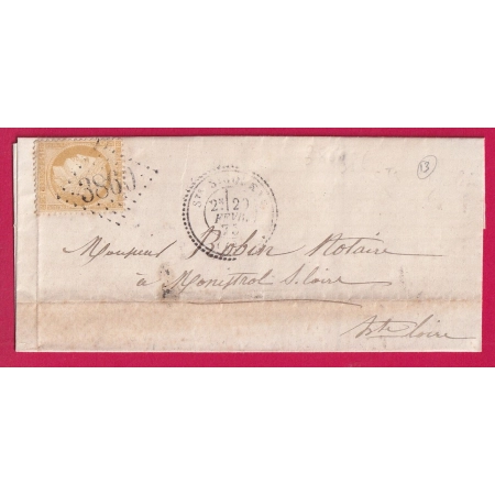N°55 GC 3860 STE SIGOLENE HAUTE LOIRE CAD TYPE 24 POUR MONISTROL LETTRE
