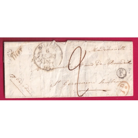 CURSIVE 62 ST DIER PUY DE DOME T13 BILLOM BOITE RURALE F A IDENTIFIER DECIME RURAL POUR ST GERMAIN LEMBRON LETTRE