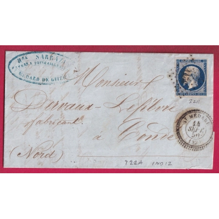 N°14 PC 3211 ST MEDARD GIRONDE CAD TYPE 22 INDICE 12 POUR CONDE NORD LETTRE